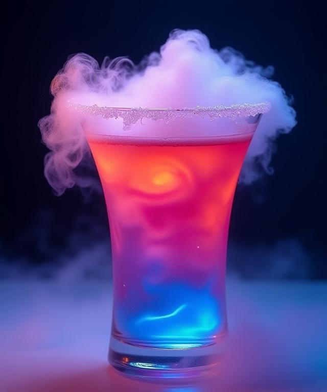 Smoking dry ice cocktail